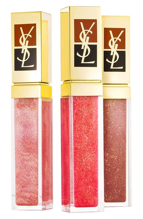 ysl lip essentials trio|YSL lip gloss.